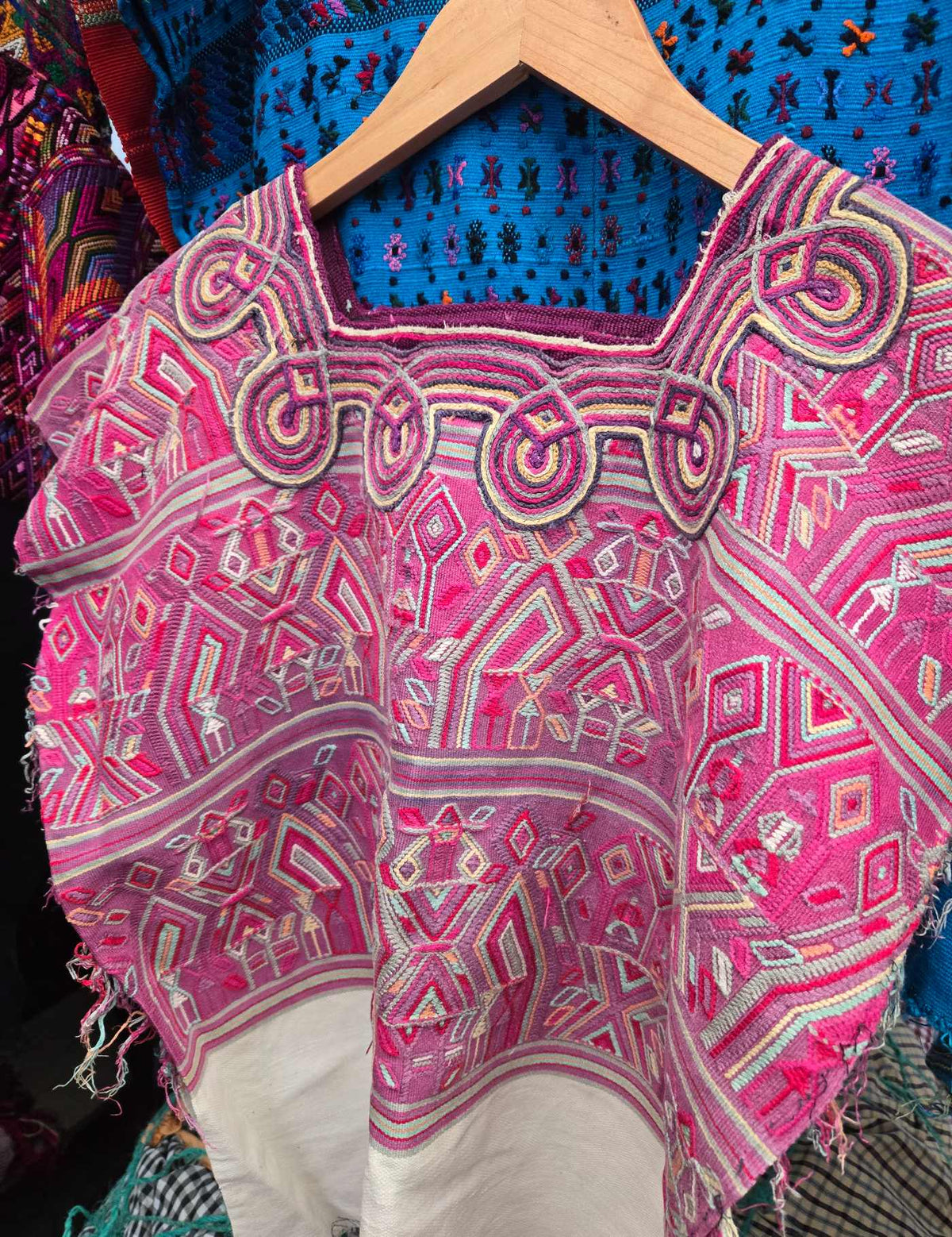 Pink and White Nebaj Huipil #9-92