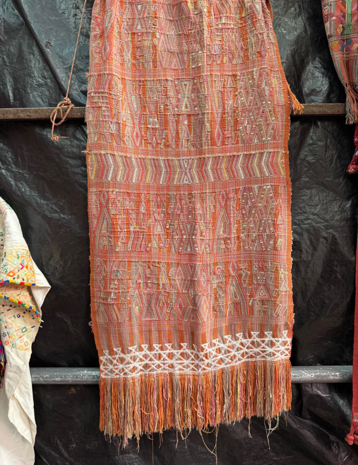 Pastel Peach Nebaj Tzute #9-117