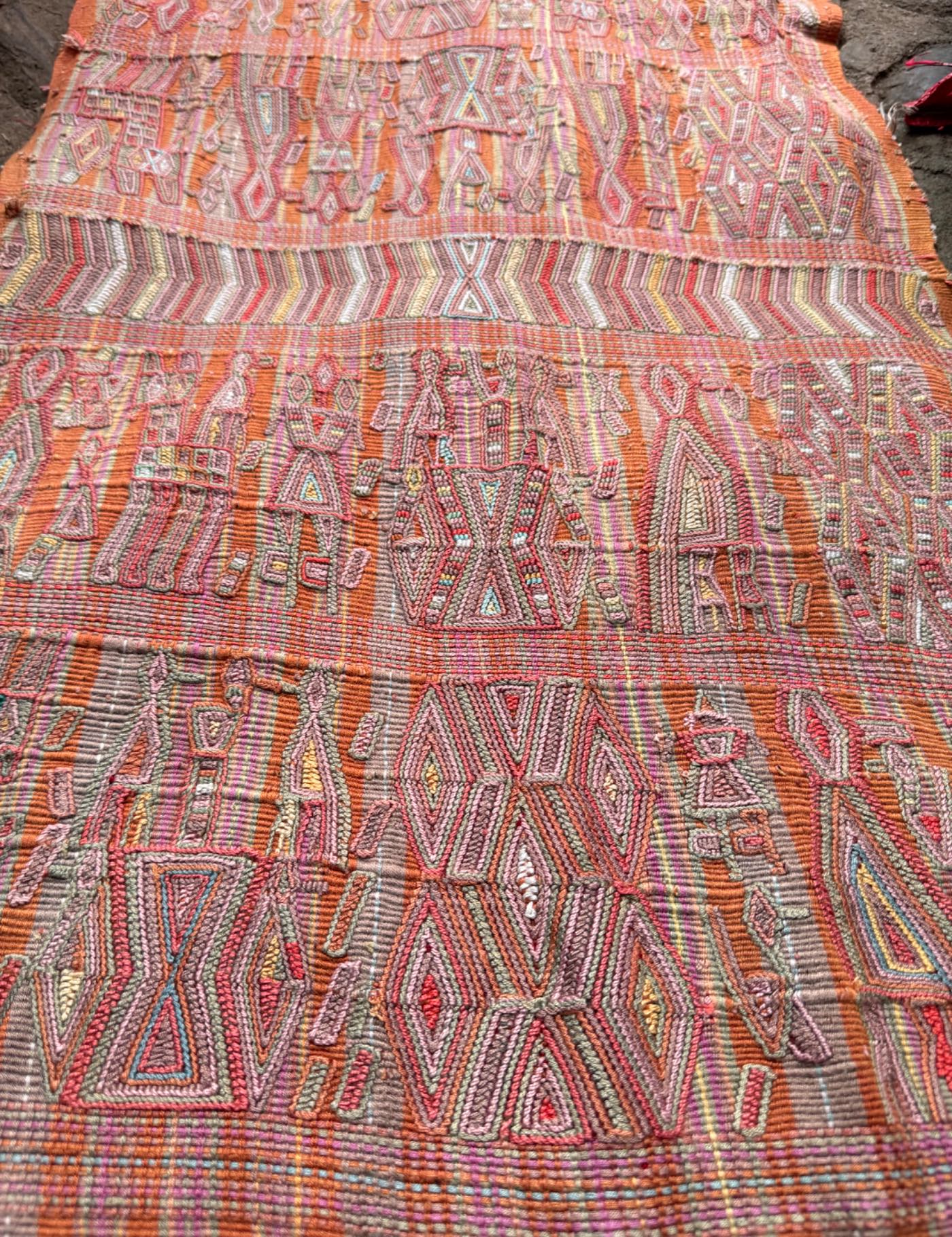 Pastel Peach Nebaj Tzute #9-117
