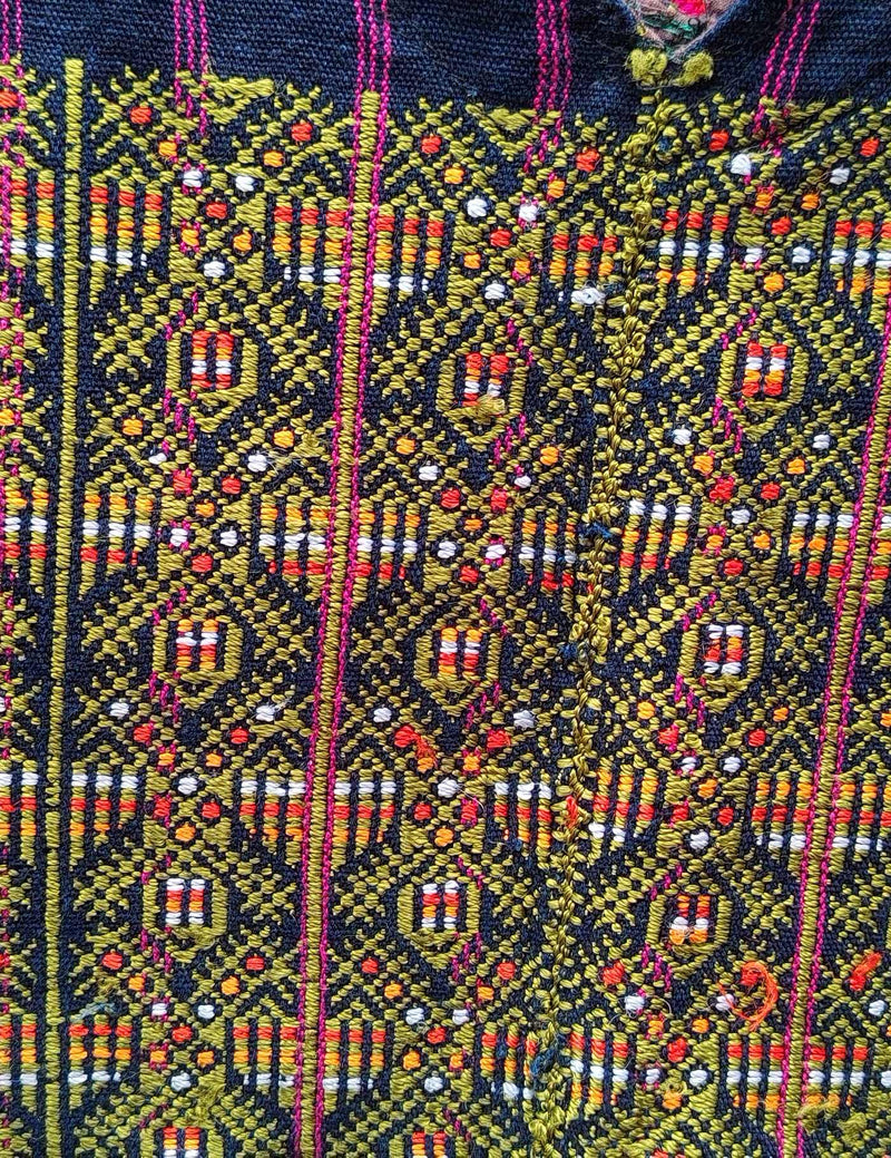 Dark Indigo Nahualá Huipil #9-136