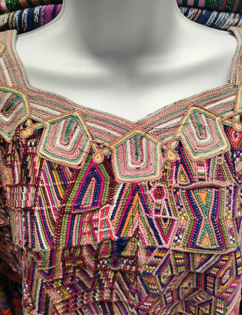 Pink and Berry Nebaj Huipil #9-159
