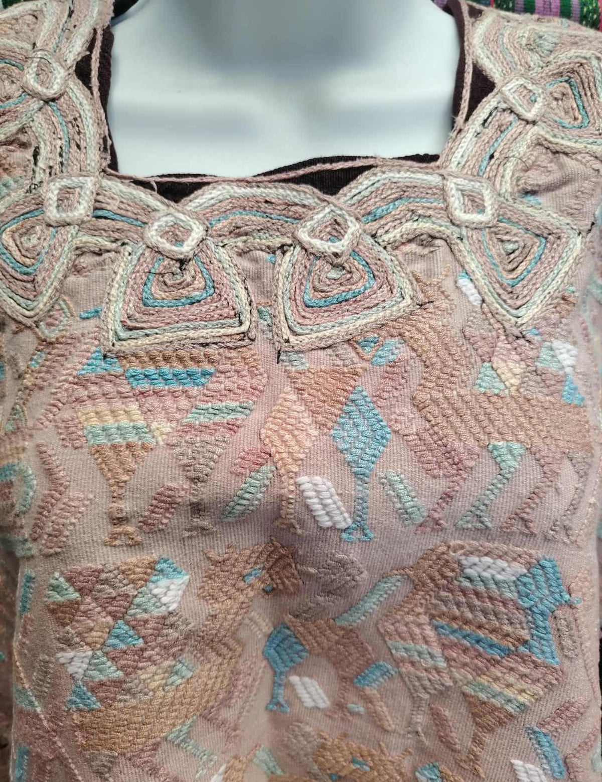 Mushroom Pink Nebaj Huipil #9-160