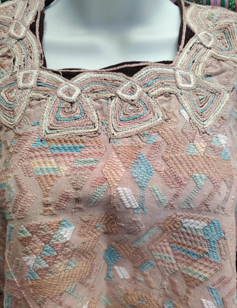 Mushroom Pink Nebaj Huipil #9-160