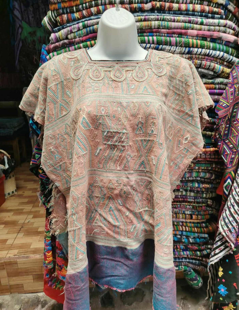 Faded Coral Nebaj Huipil #9-161