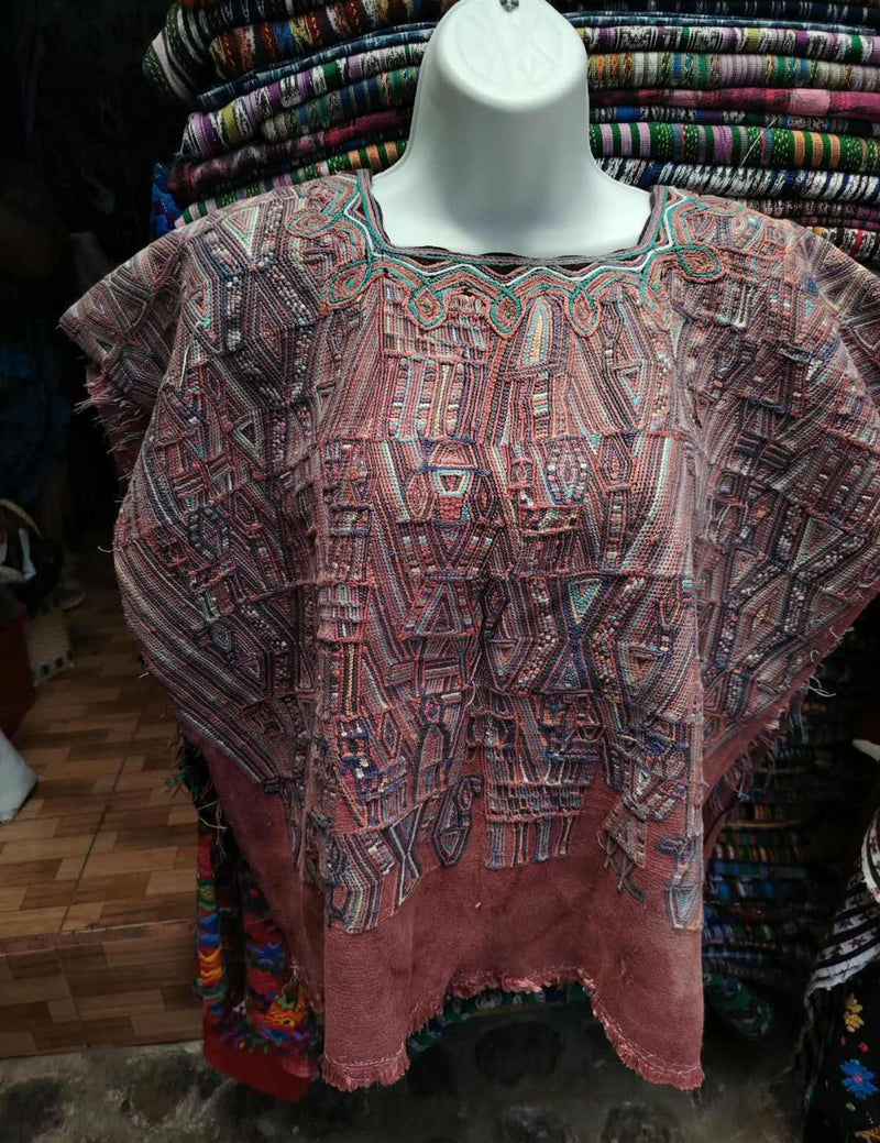 Warm Pink Nebaj Huipil #9-163