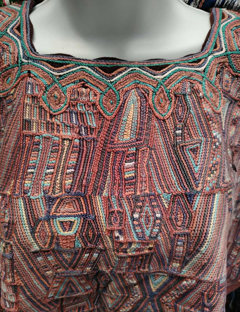 Warm Pink Nebaj Huipil #9-163