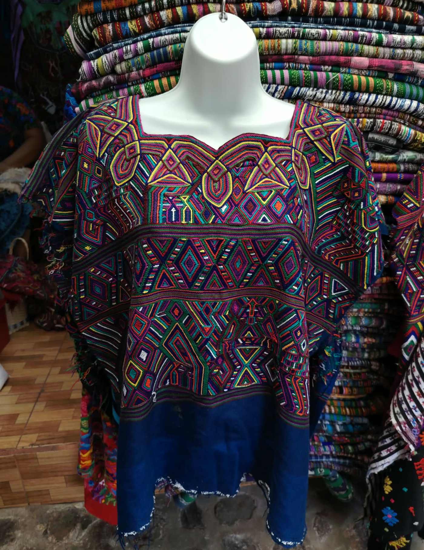 Blue and Berry Nebaj Huipil #9-164