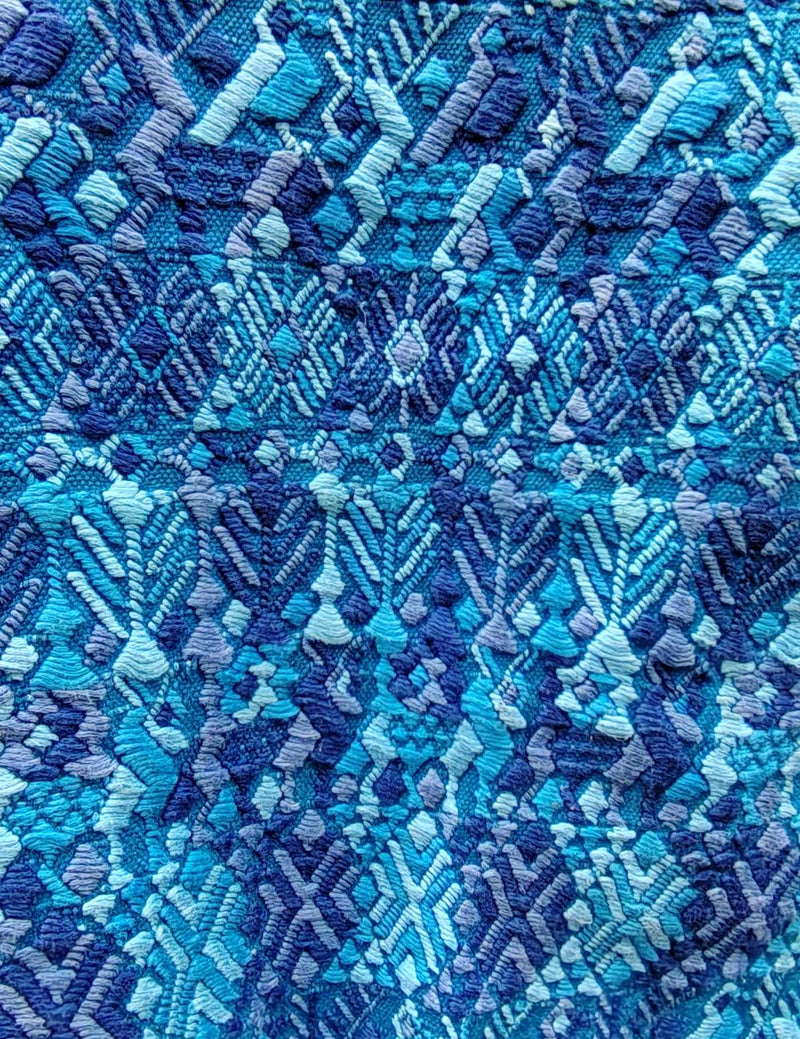 Bright Blue Cobán Huipil #9-210