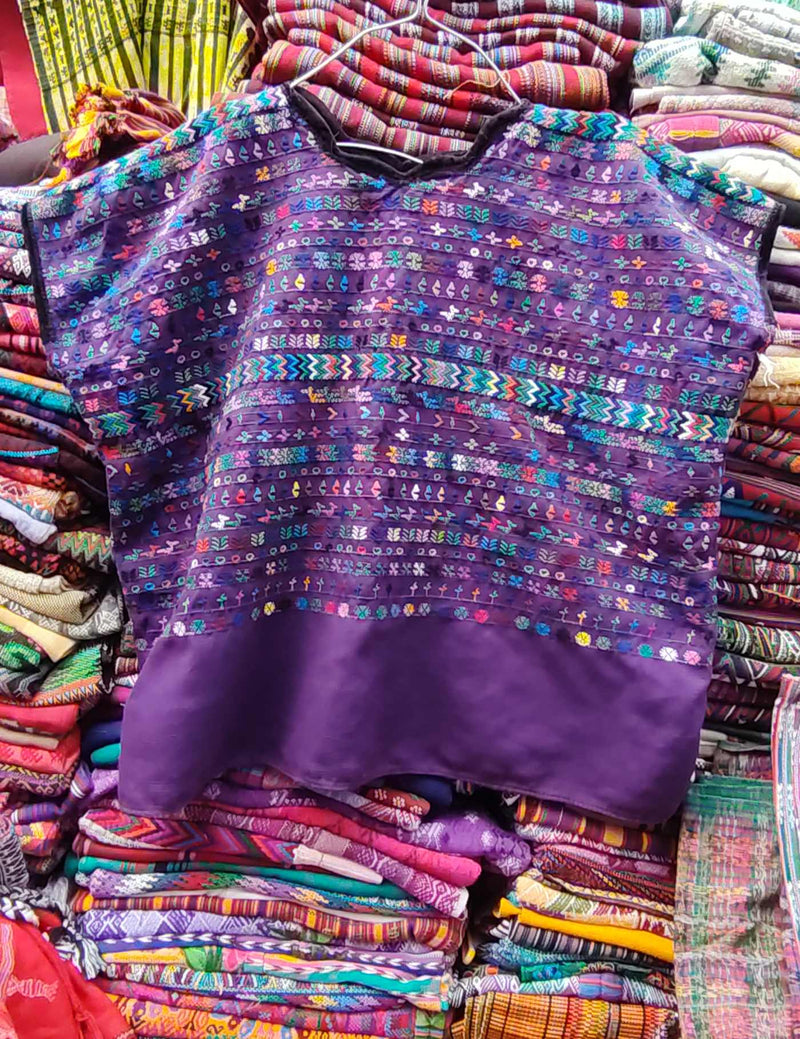 Purple Rabinal Huipil #9-214