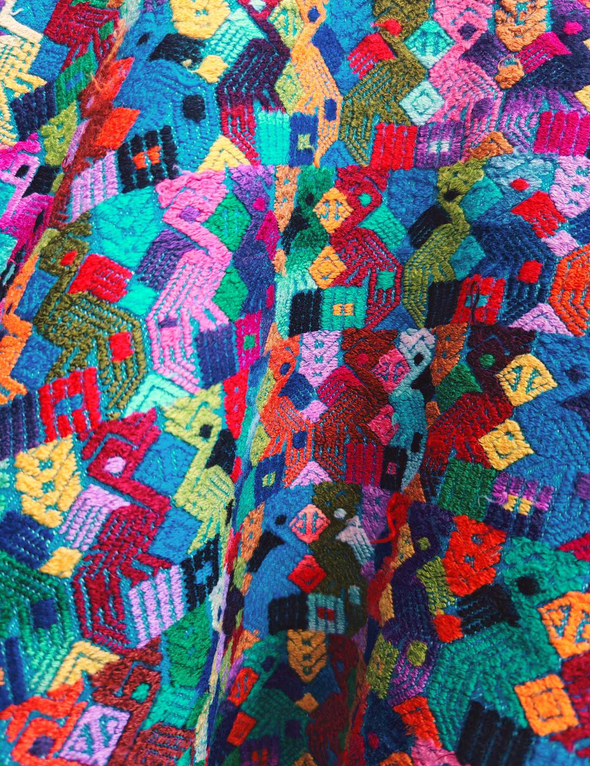 Abstract Colourful Totonicapán Huipil #9-221