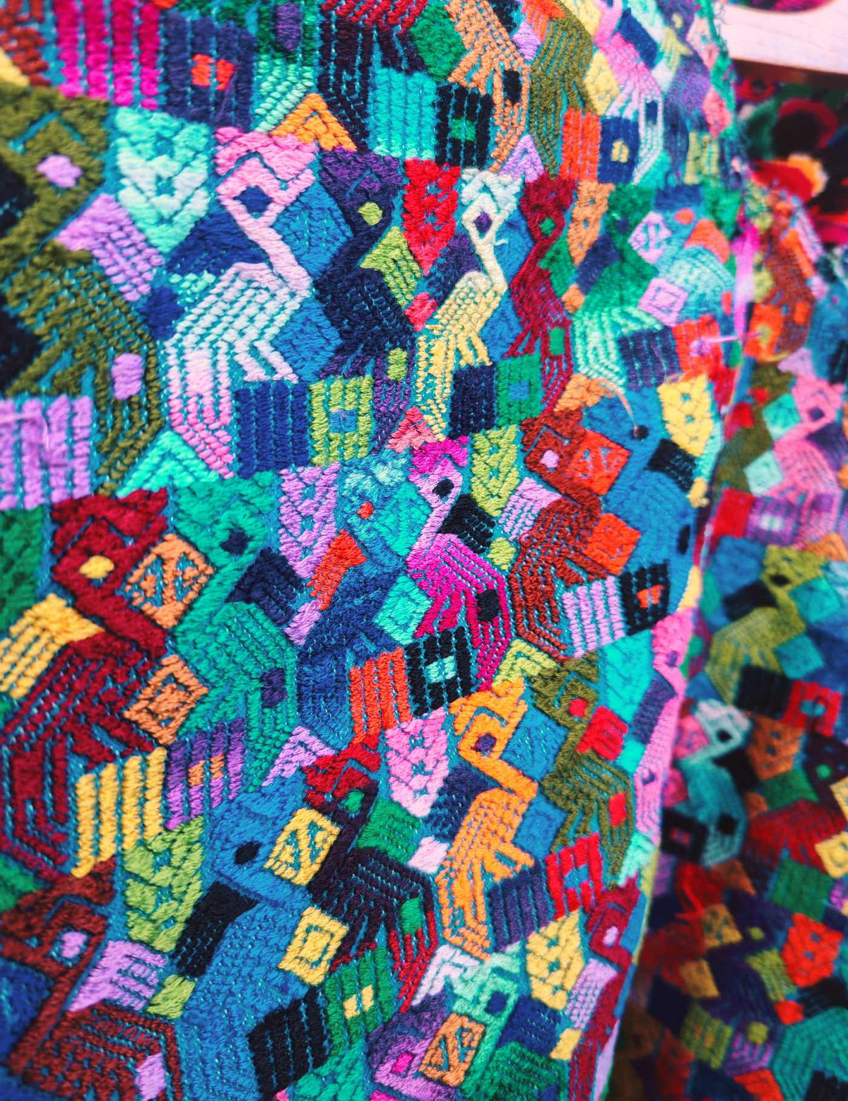 Abstract Colourful Totonicapán Huipil #9-221