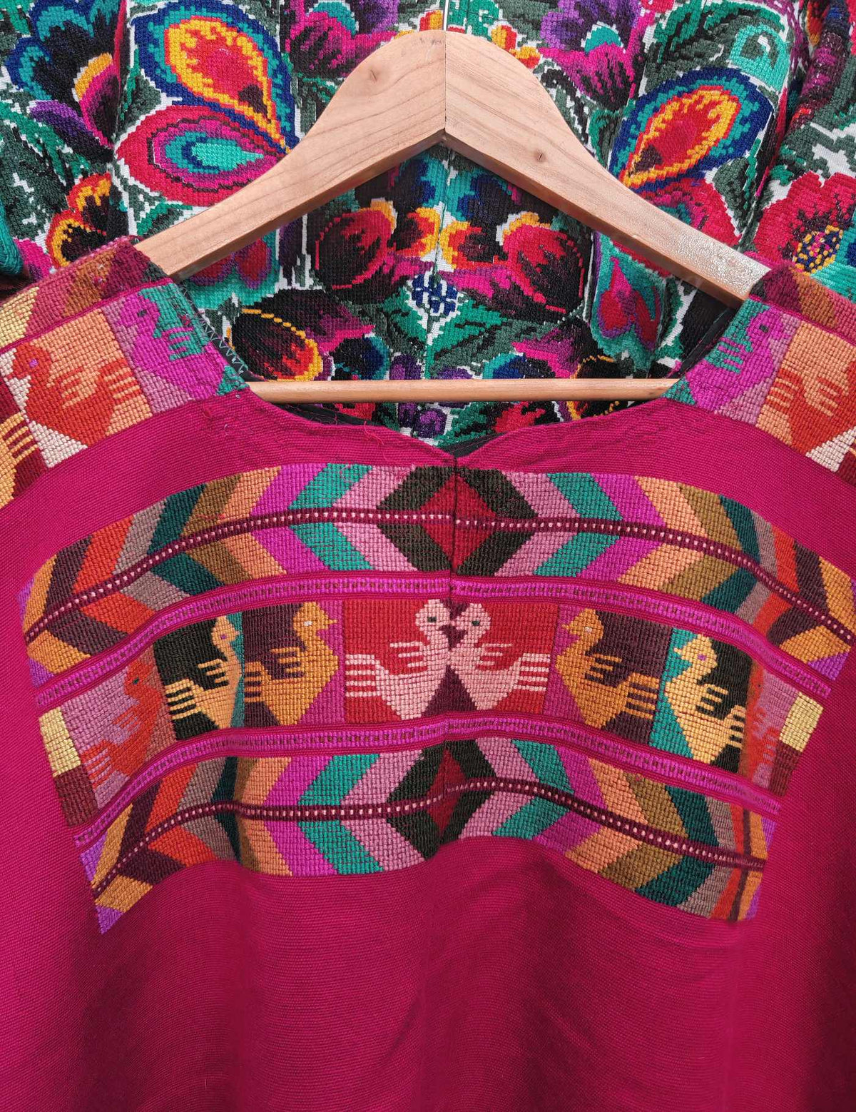 Simple Pink Colotenango Huipil #9-223