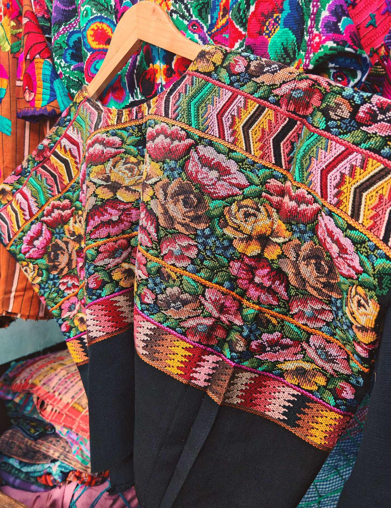 Pink and Orange Comalapa Huipil #9-225