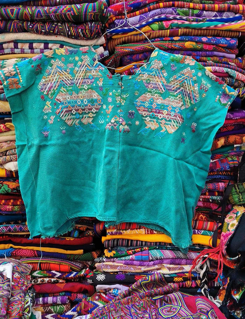 Turquoise Nahualá Huipil #9-227