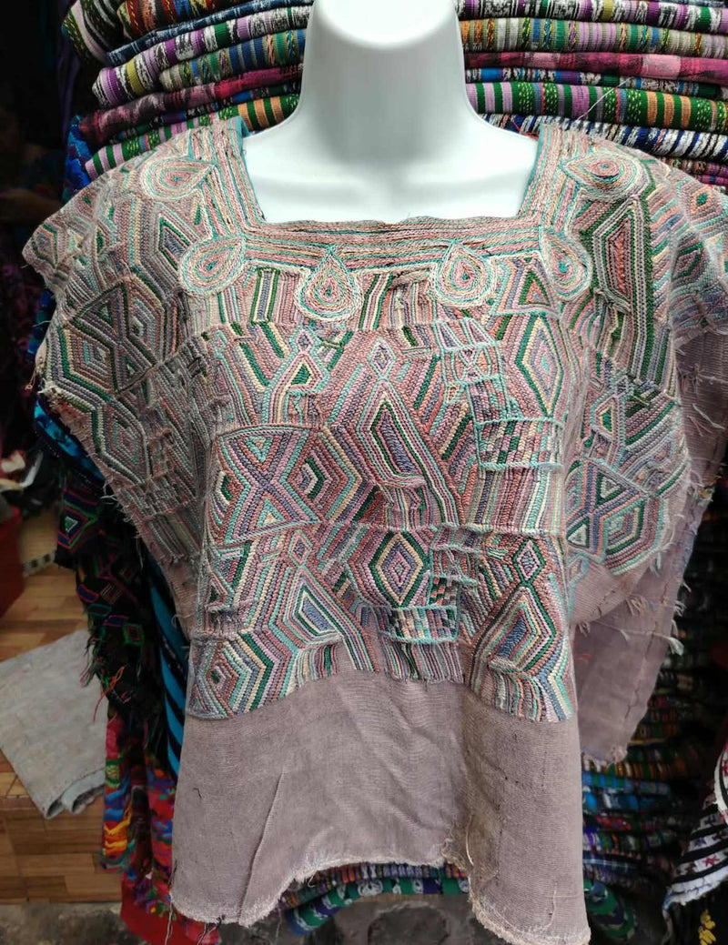 Mushroom Pink Nebaj Huipil #9-239