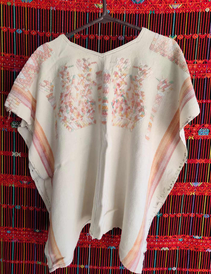 Rose pink geometric Chajul Huipil #9-249