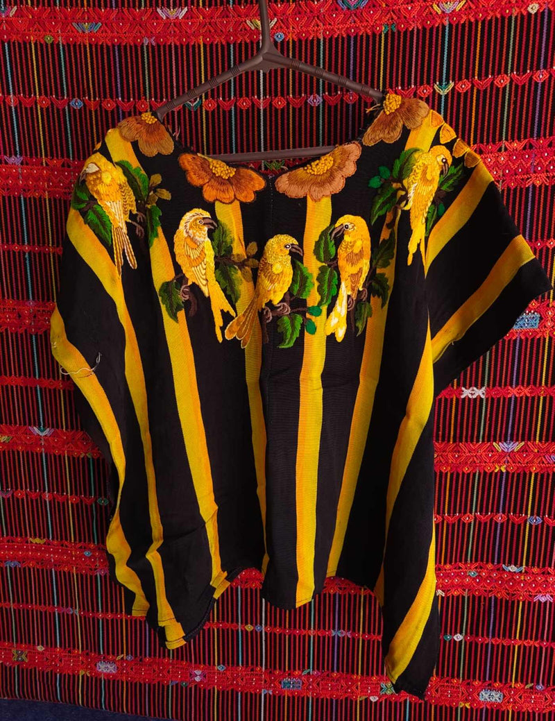 Yellow and black Santiago Huipil #9-256