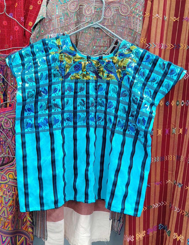 Blue Striped Santiago Huipil #9-271