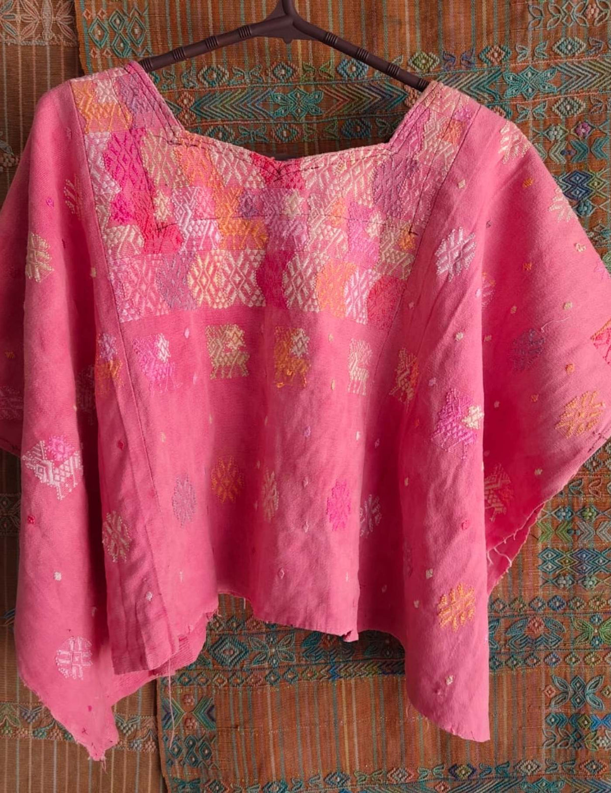 Pretty Pink Cobán Huipil #9-291