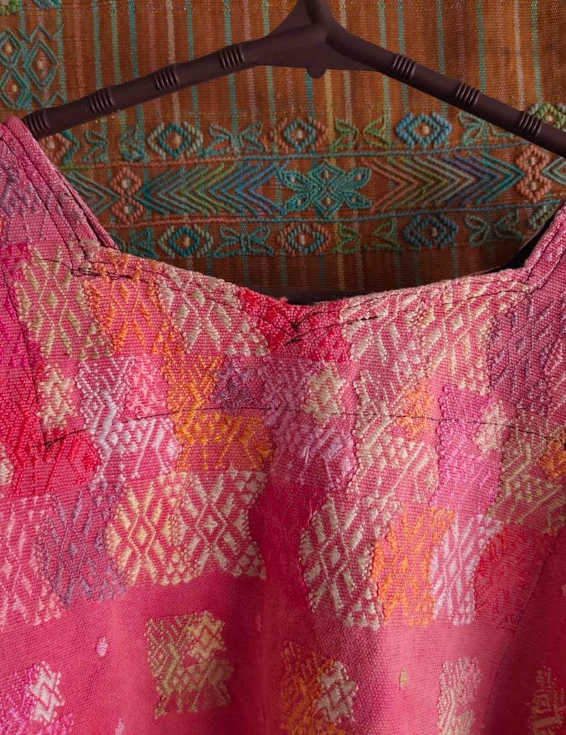 Pretty Pink Cobán Huipil #9-291