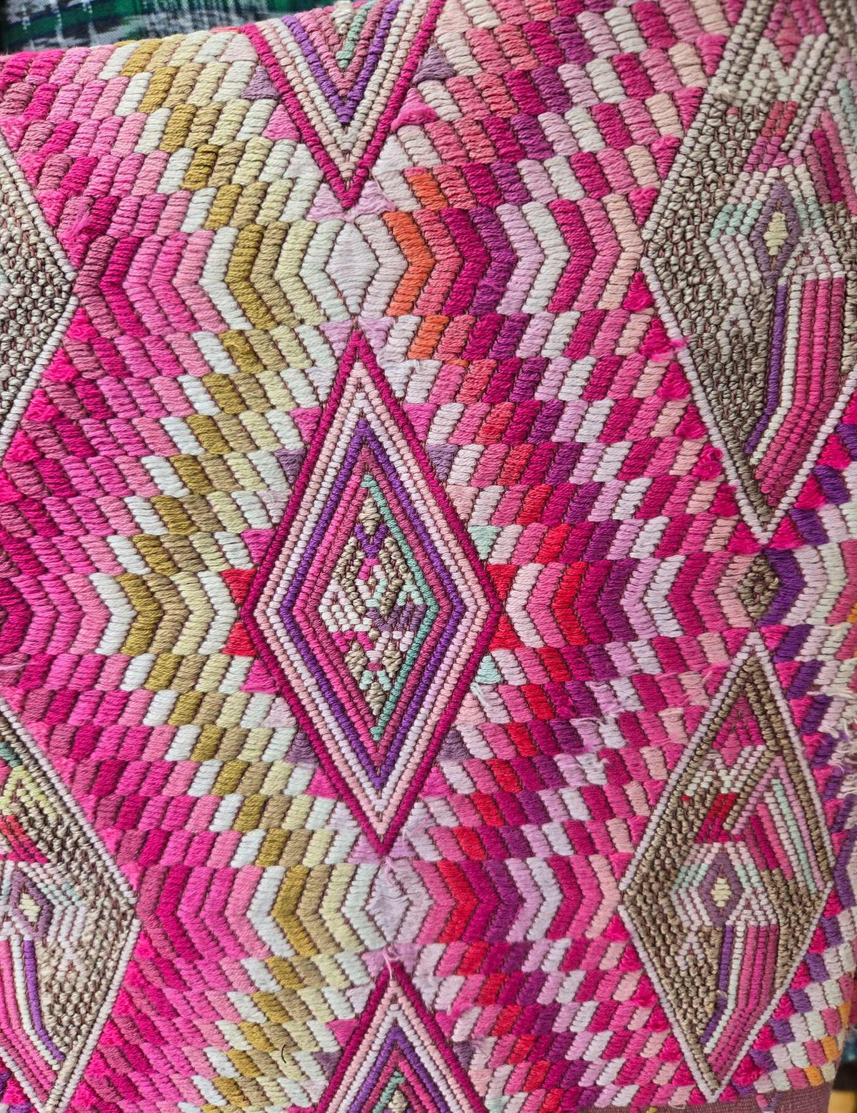 Pink Geometric Chichicastenango Huipil #9-296