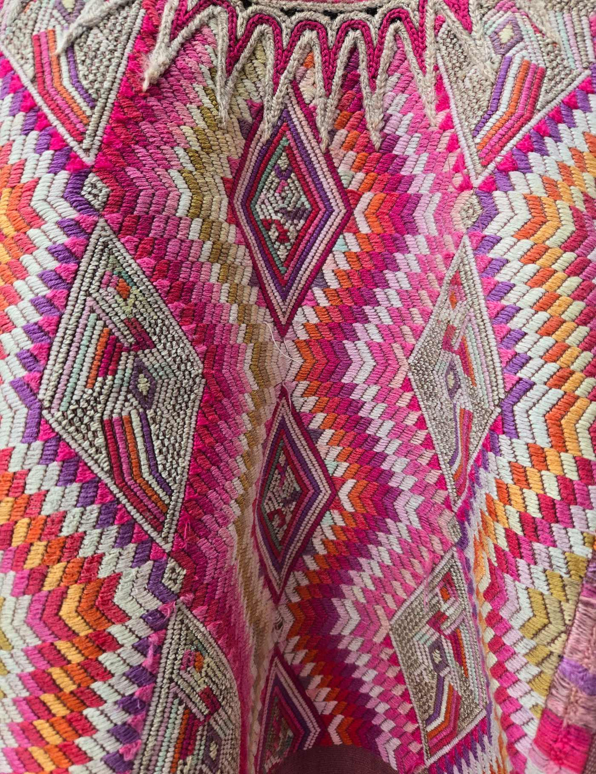 Pink Geometric Chichicastenango Huipil #9-296