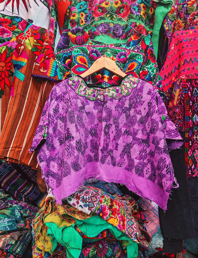 Purple Cobán Huipil #9-300