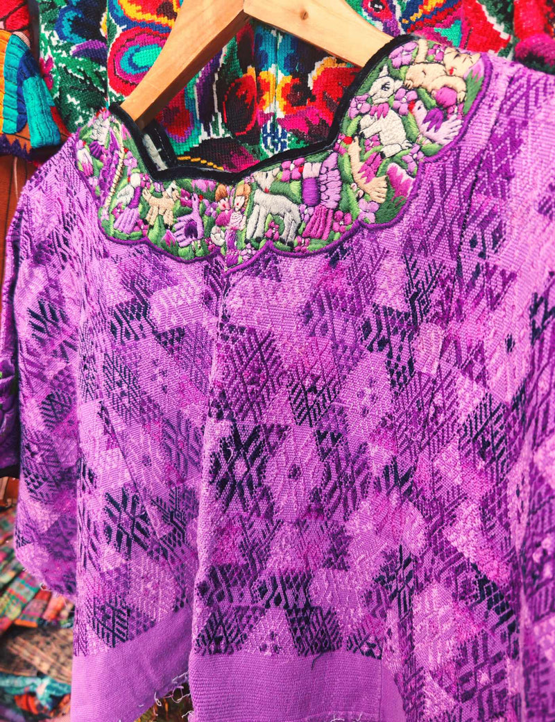 Purple Cobán Huipil #9-300