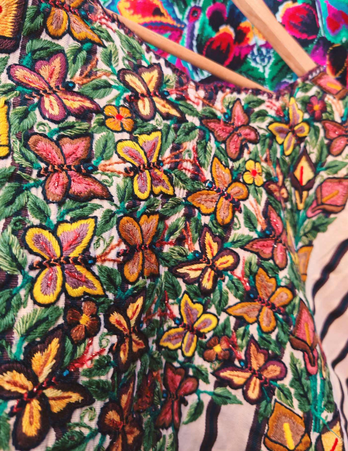 Butterflies and Lilies Santiago Huipil #9-303