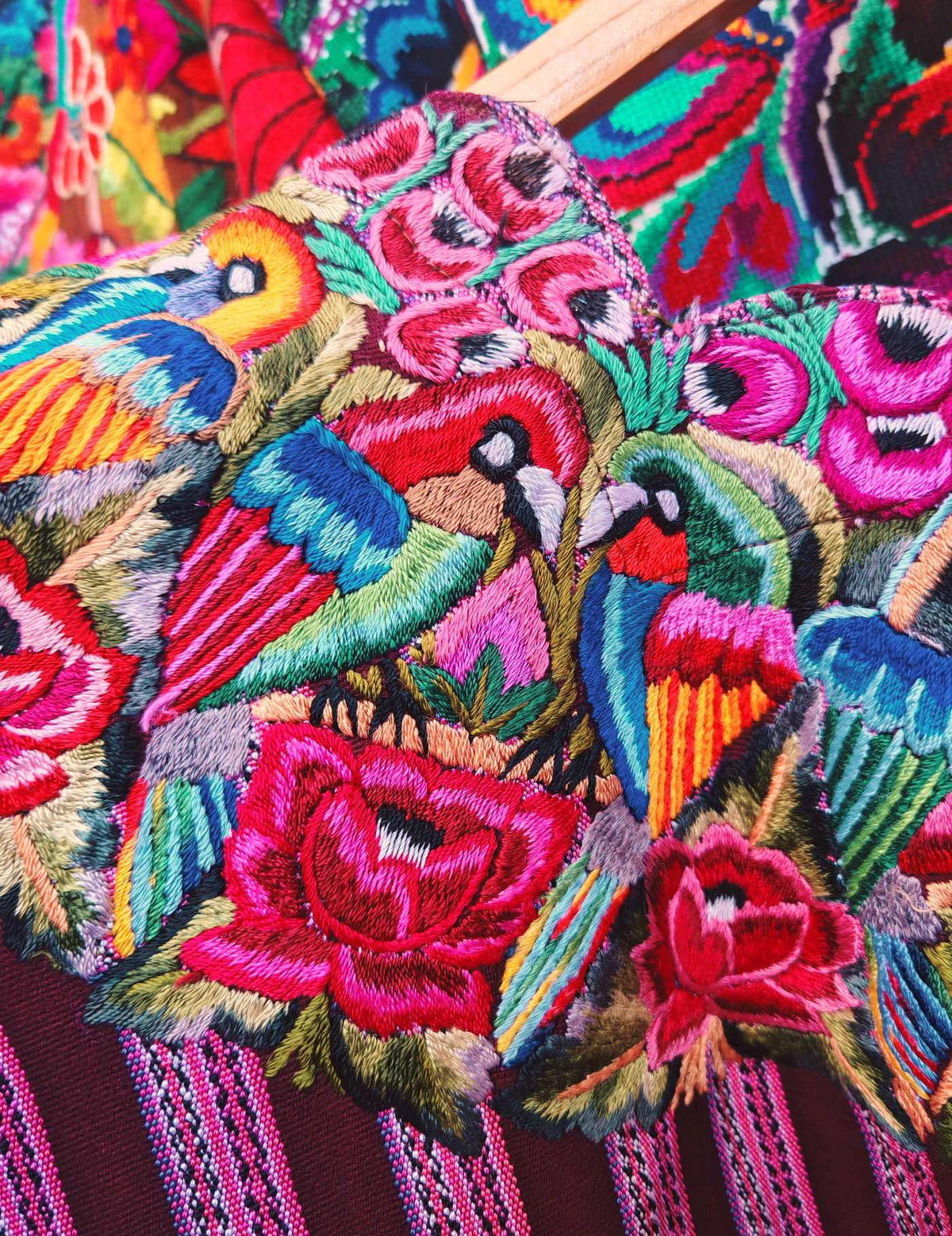 Colourful Parrots Santiago Huipil #9-310