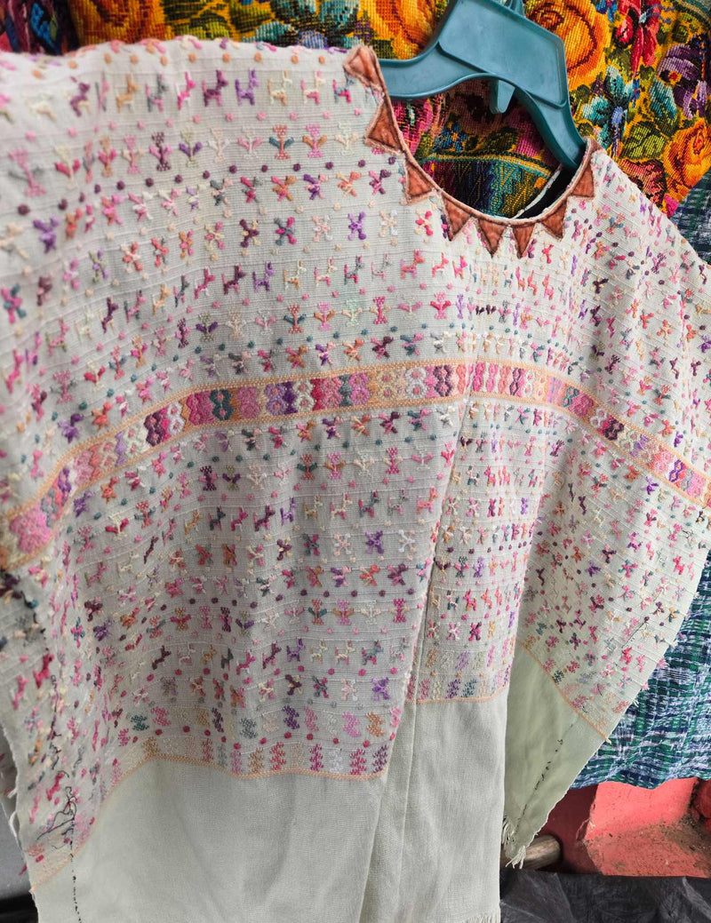 Ivory and Pink San Lucas Tolimán Huipil #9-311