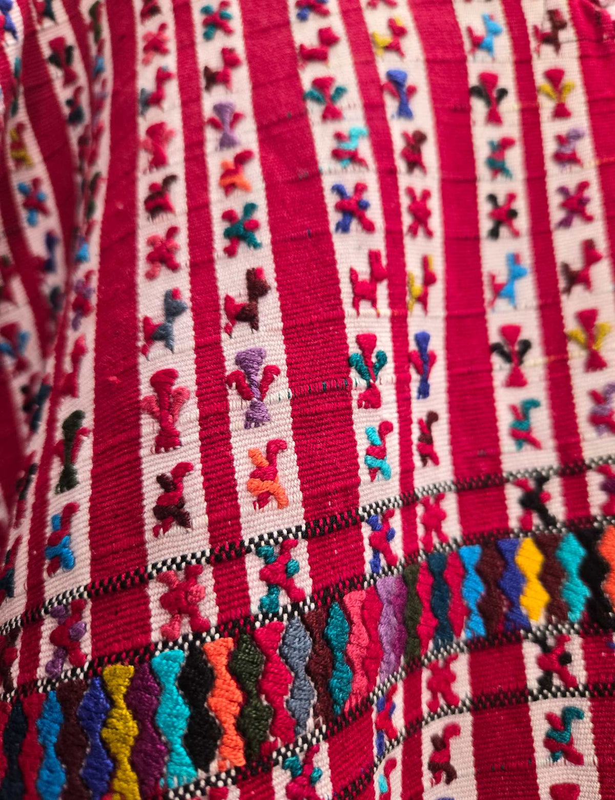 Red and White San Lucas Tolimán Huipil #9-314