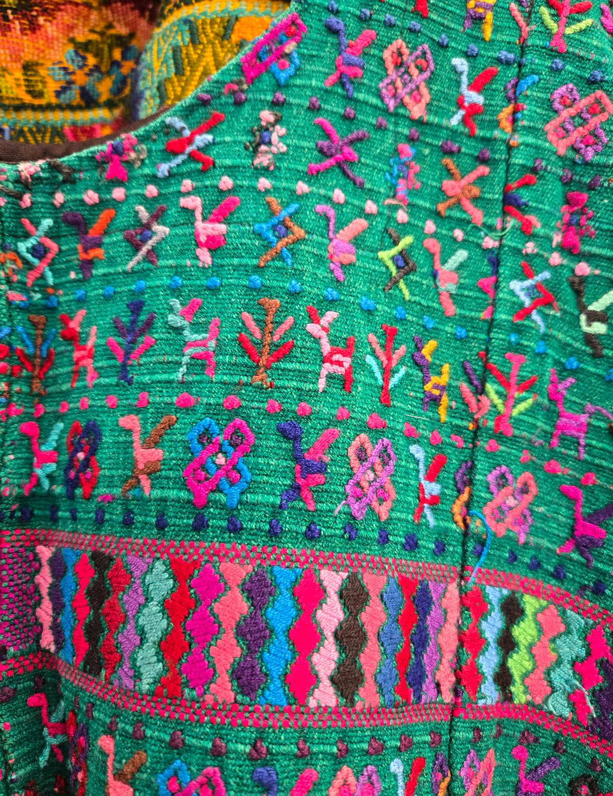 Green and Pink San Lucas Tolimán Huipil #9-320