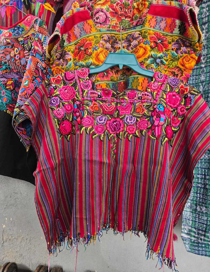 Red and Violet Patzún Huipil #9-321