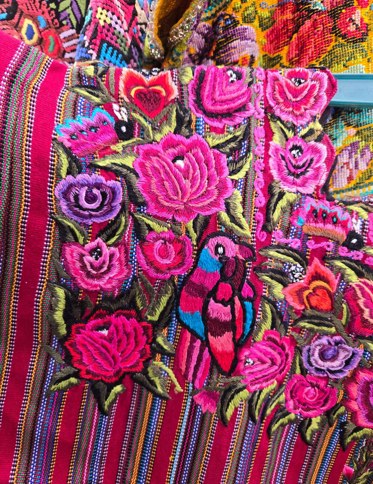 Red and Violet Patzún Huipil #9-321