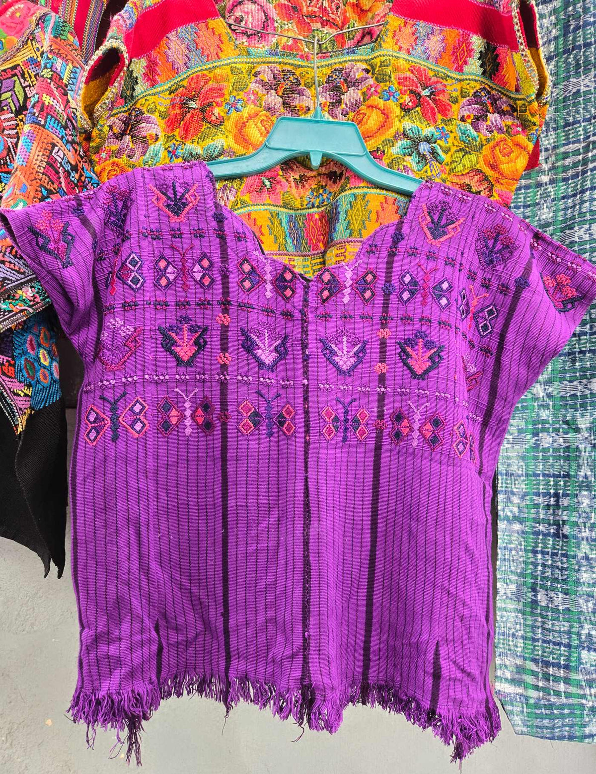 Purple Butterflies San Lucas Tolimán Huipil #9-323
