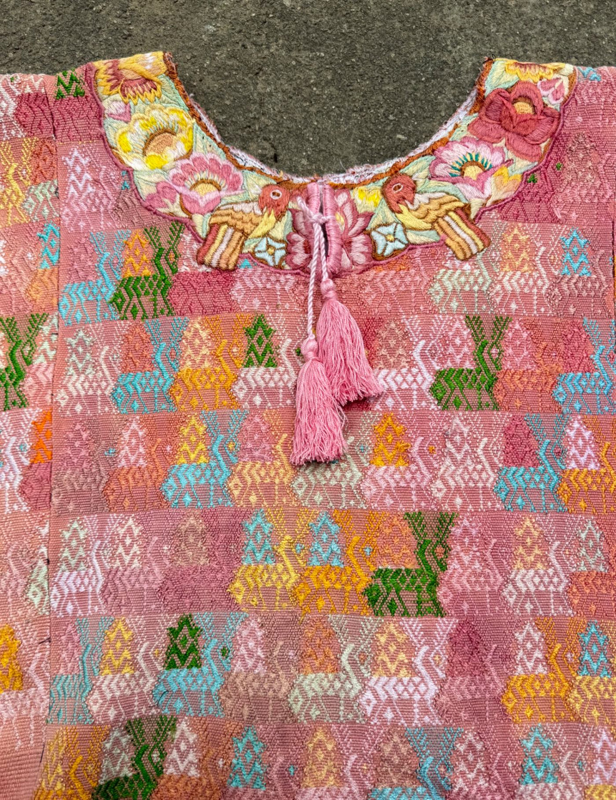 Salmon Pink Cobán Huipil #9-326