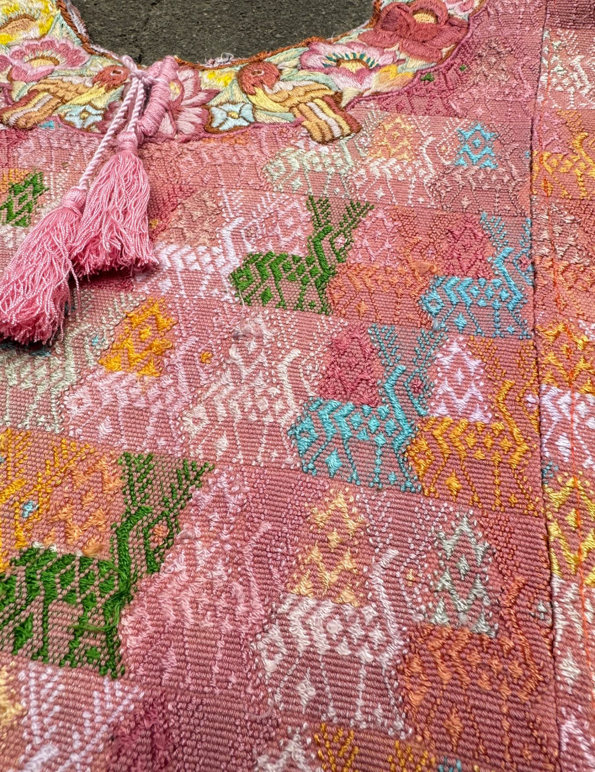 Salmon Pink Cobán Huipil #9-326