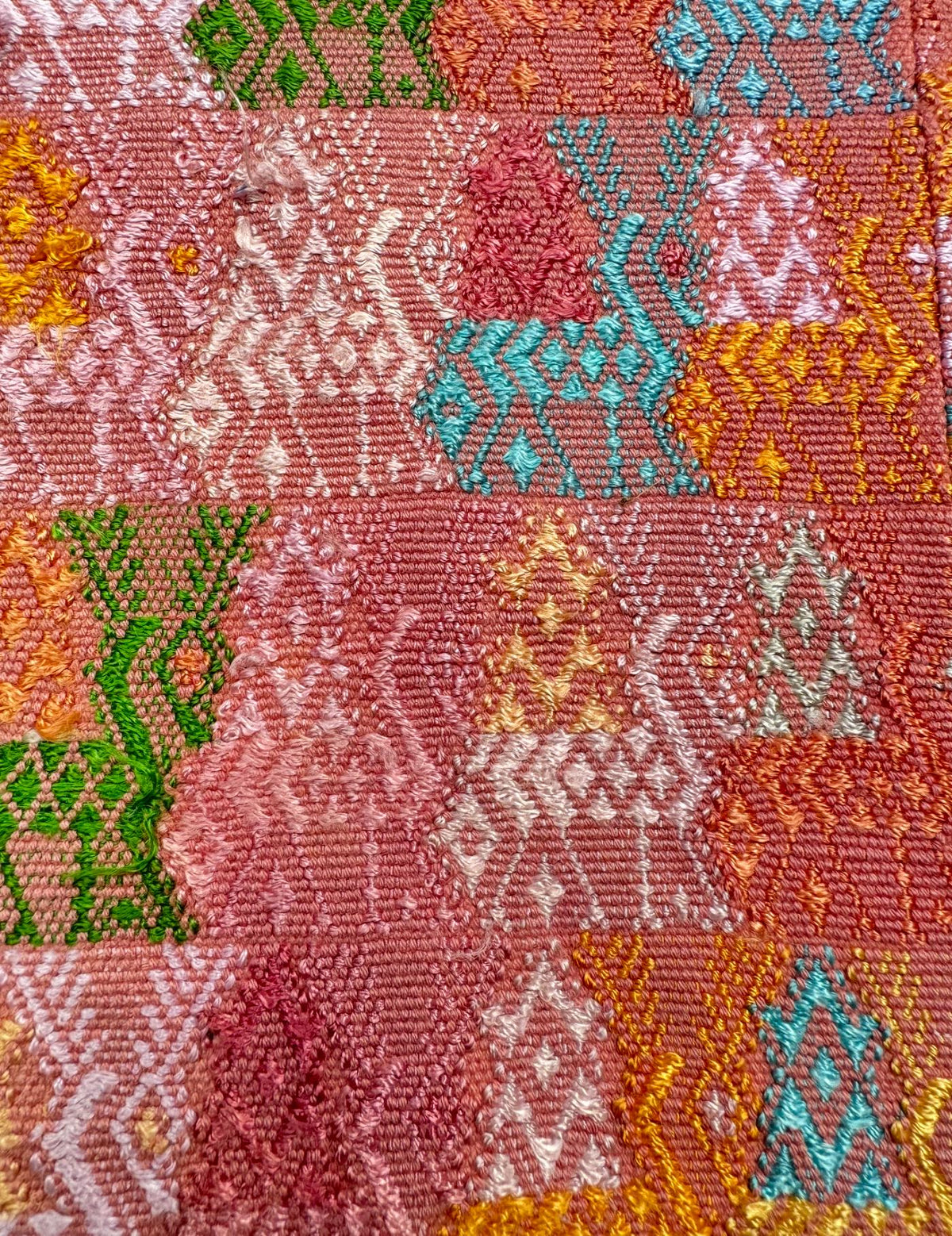 Salmon Pink Cobán Huipil #9-326