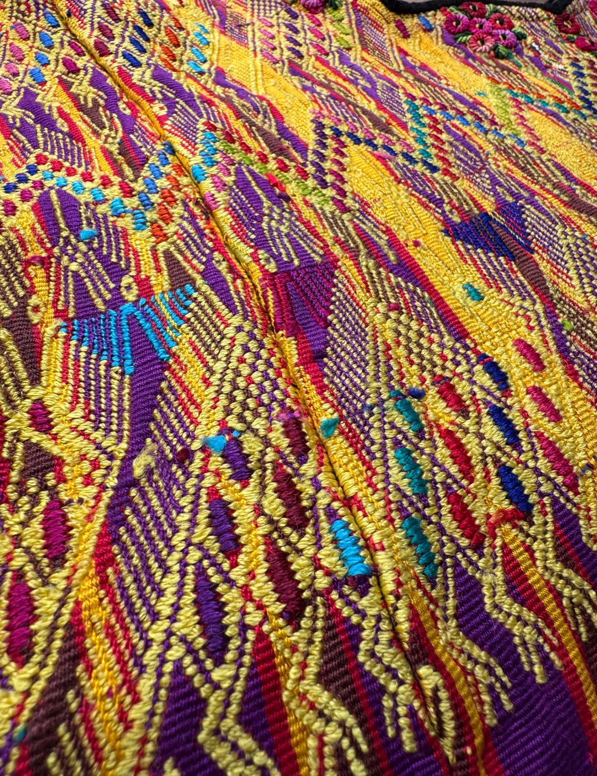 Purple and Yellow Sacatepéquez Huipil #9-328