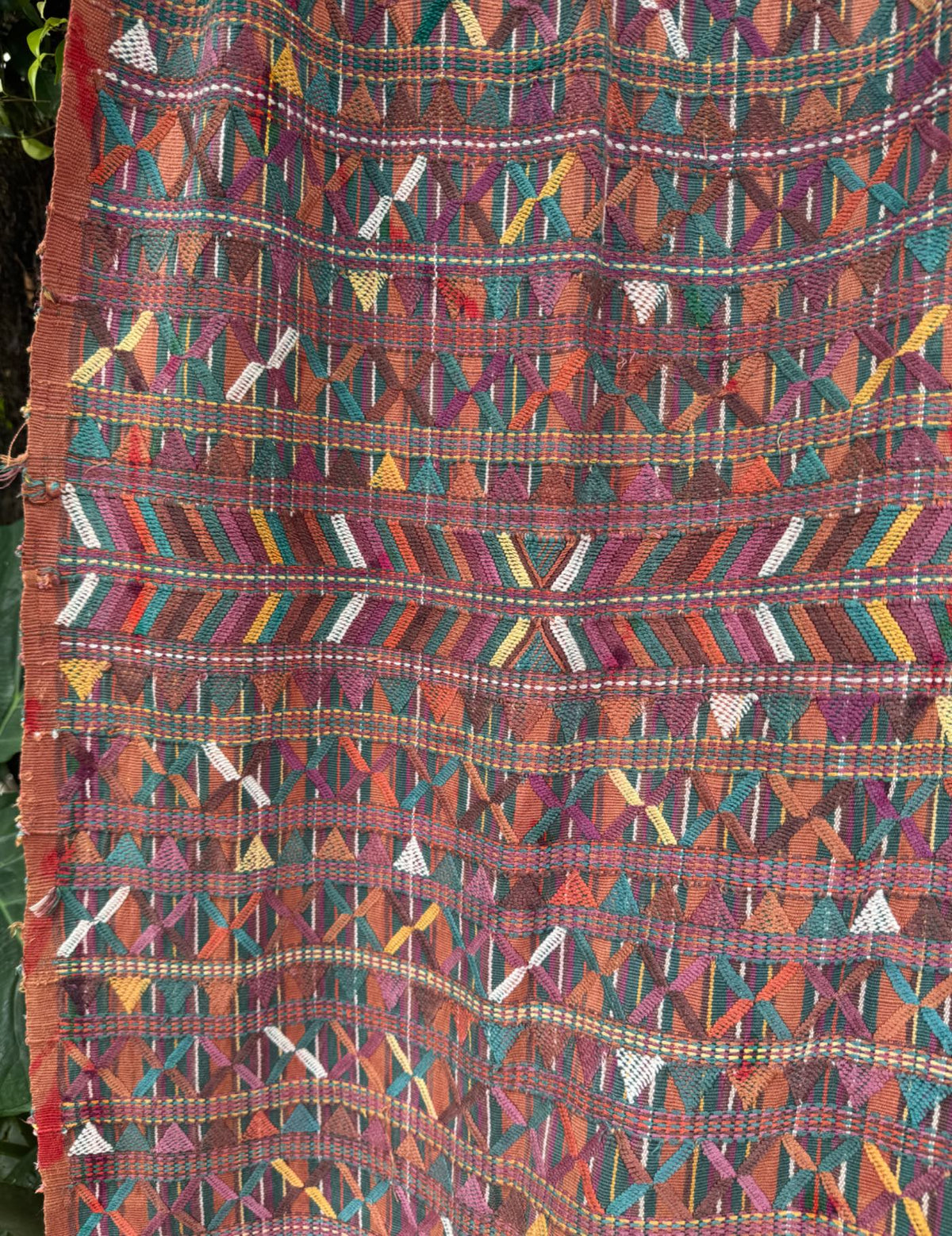 Geometric brocade Nebaj Tzute #9-341