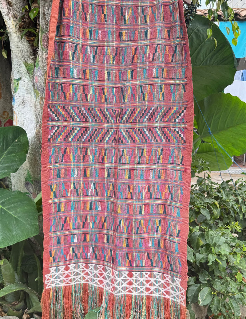 Faded Coral Nebaj Tzute #9-342