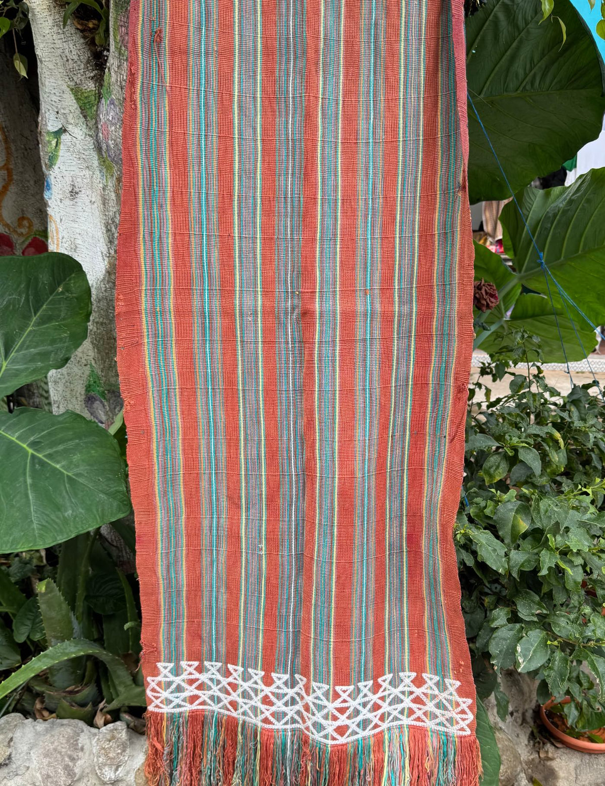 Faded Coral Nebaj Tzute #9-342