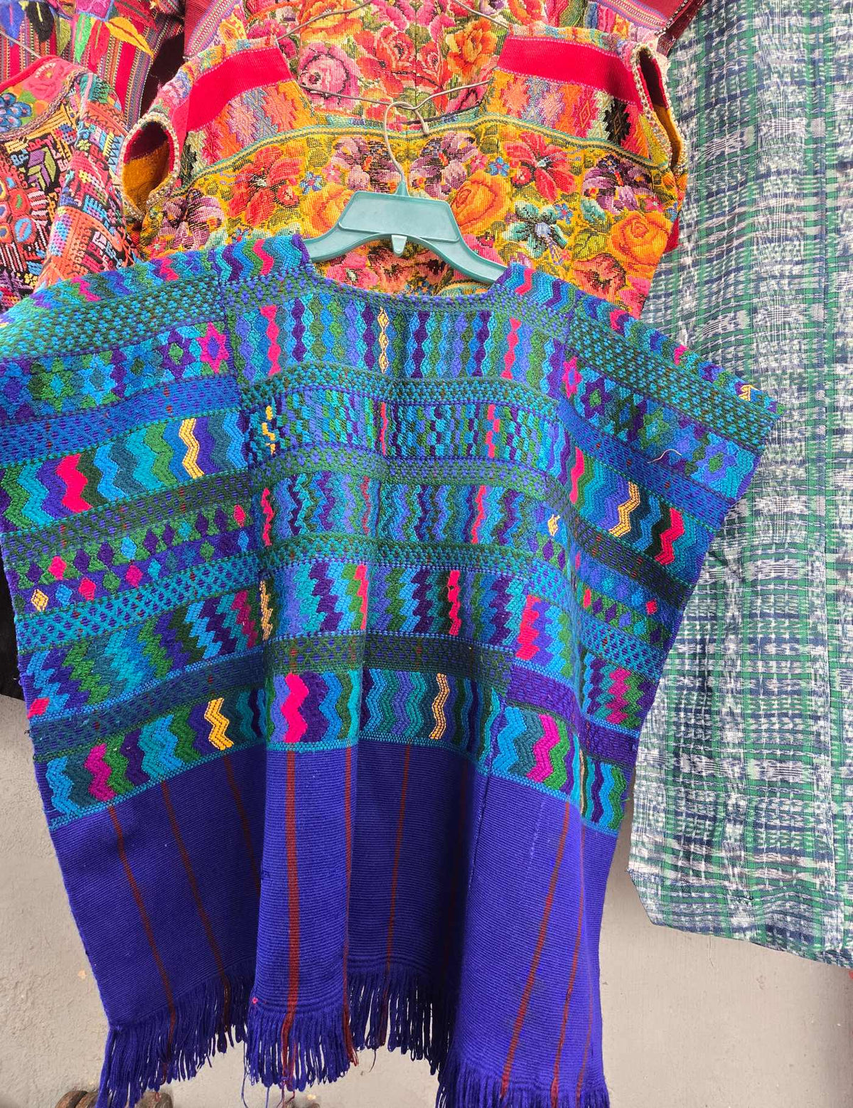 Ocean Blue Santa Catarina Palopó Huipil #9-351