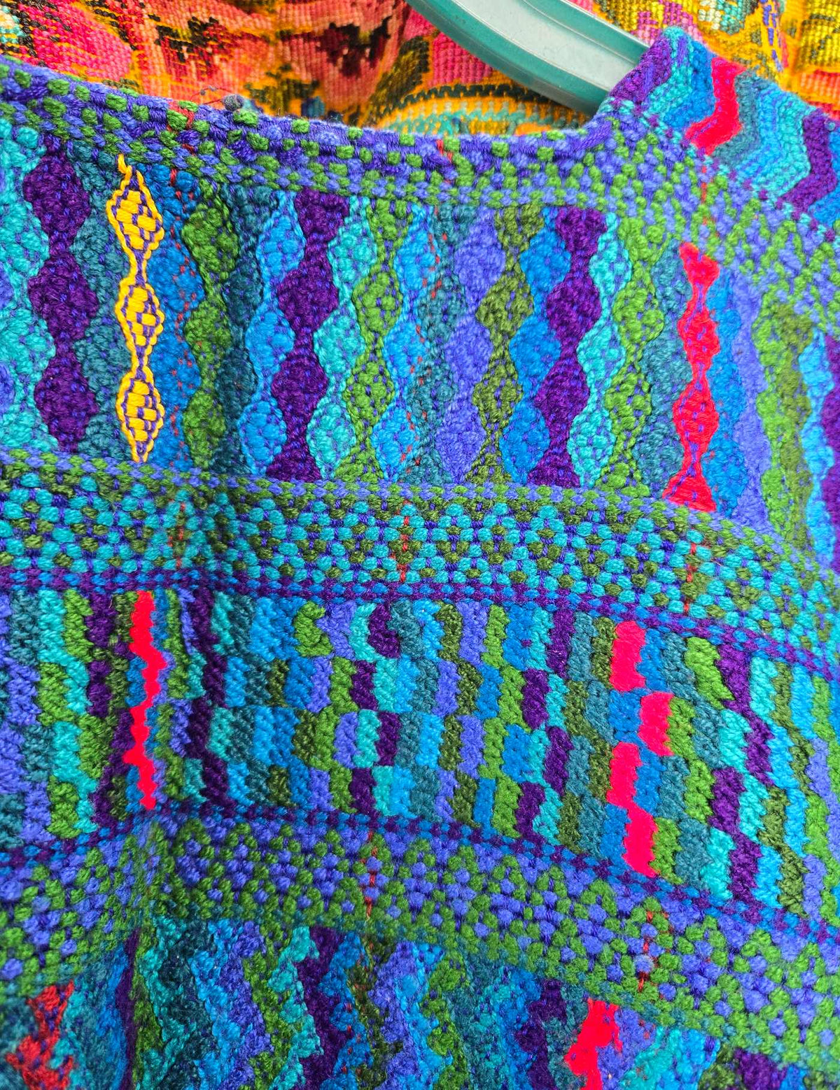 Ocean Blue Santa Catarina Palopó Huipil #9-351