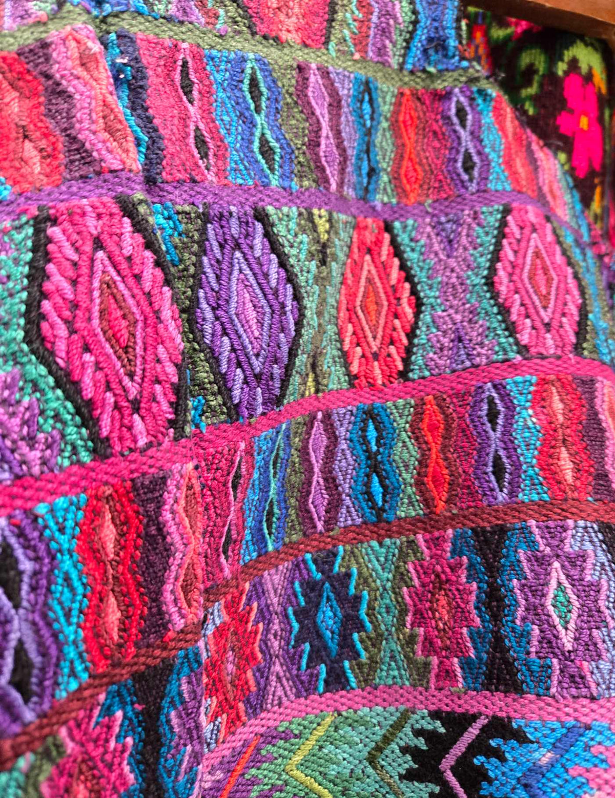 Purple Geometric Comalapa Huipil #9-357