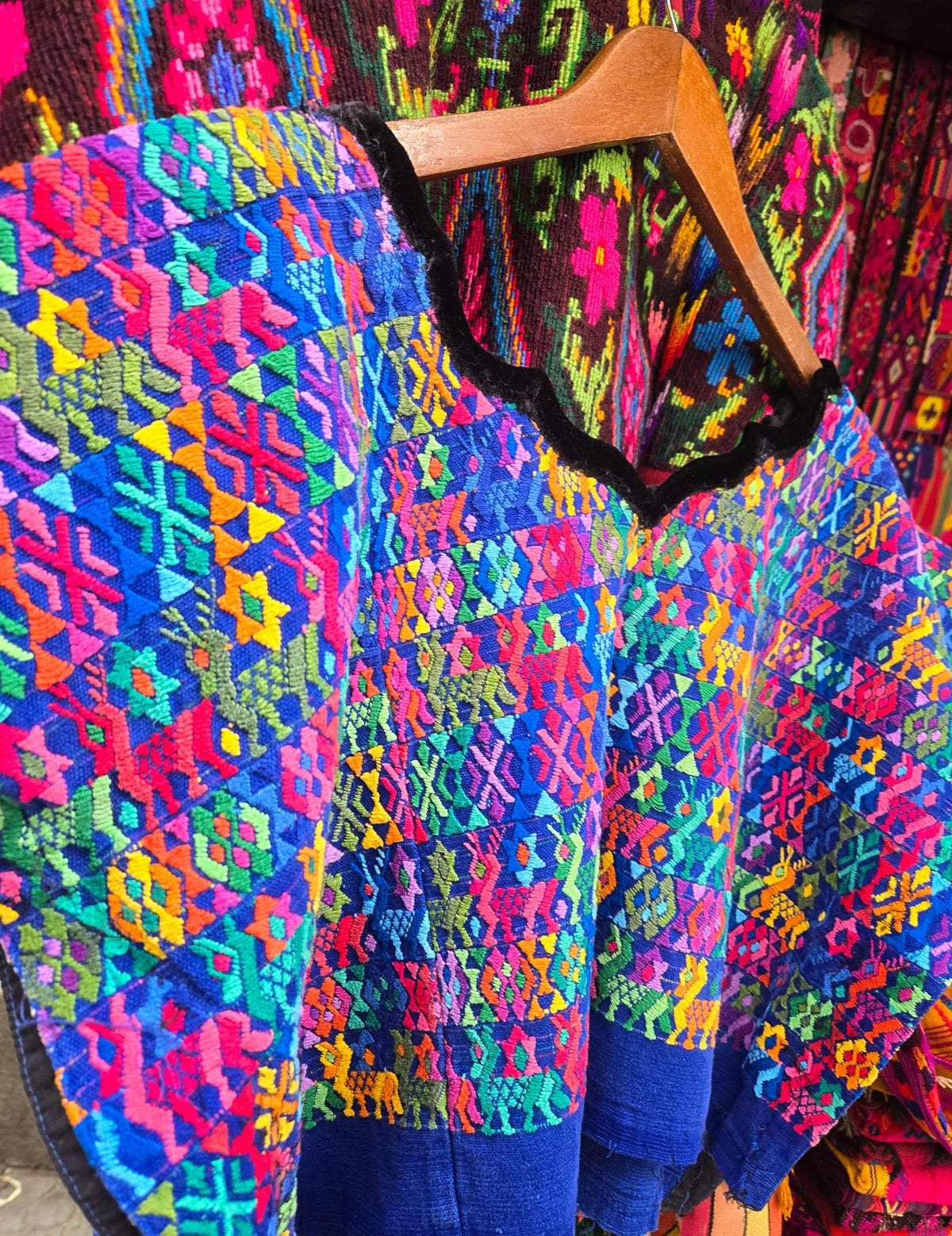Blue Geometrics Cobán Huipil #9-361