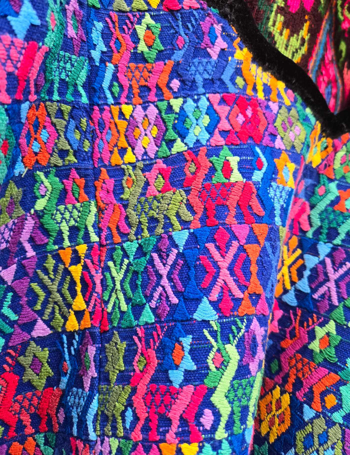 Blue Geometrics Cobán Huipil #9-361