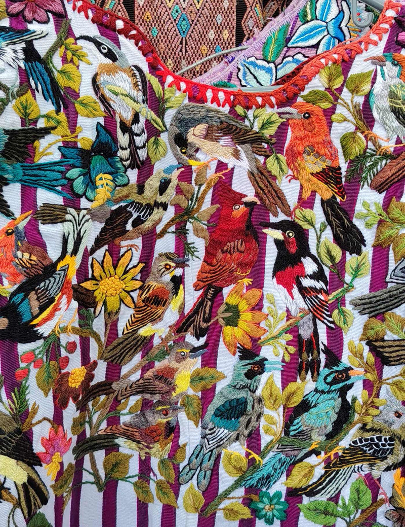 Colorful Birds Santiago Huipil #9-389