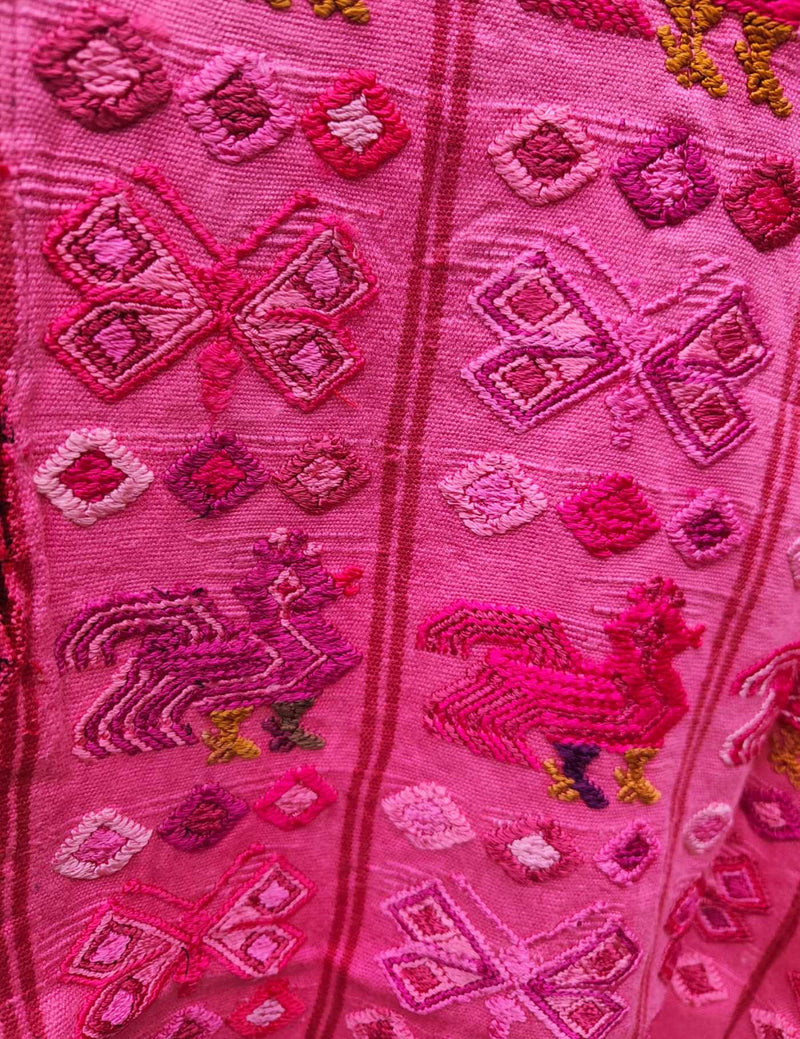 Hot Pink Santa Catarina Palopó Huipil #9-396